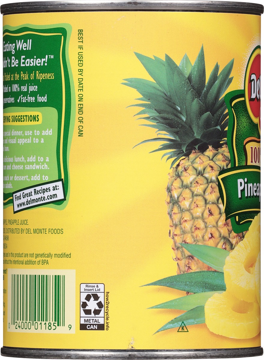 slide 6 of 13, Del Monte Pineapple Slices in Its Own Juice 20 oz, 20 oz