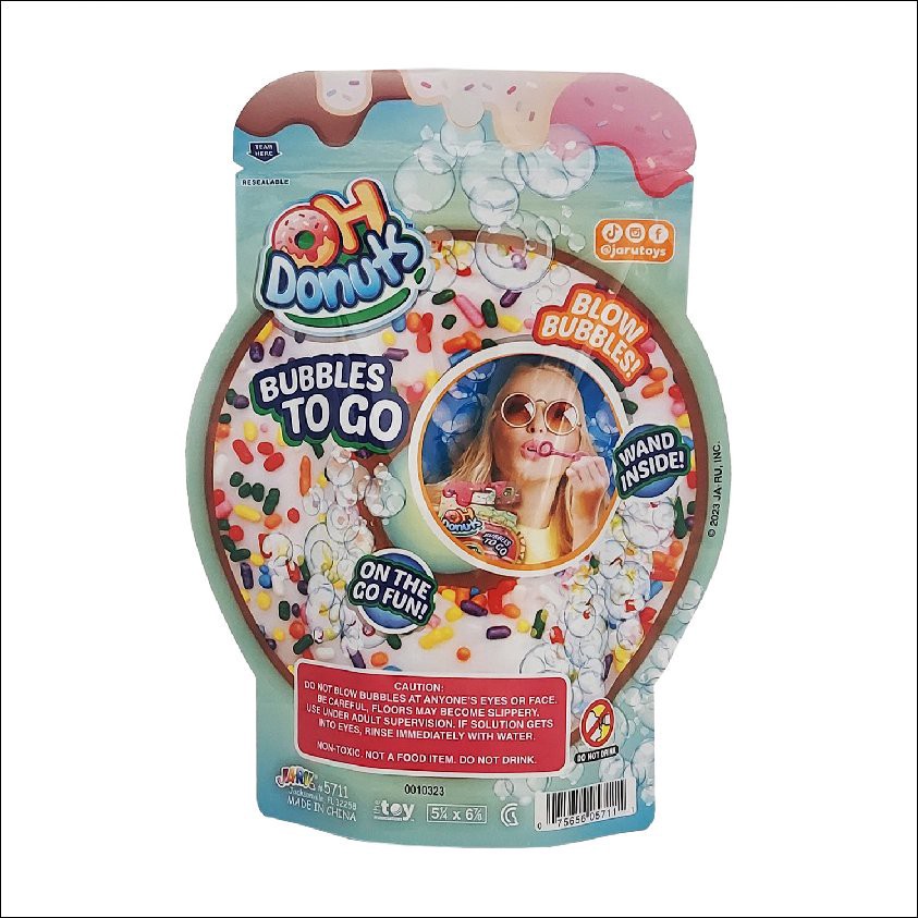 slide 1 of 1, Ja-Ru Oh Donuts! Bubbles To Go Single Pack, 1 ct