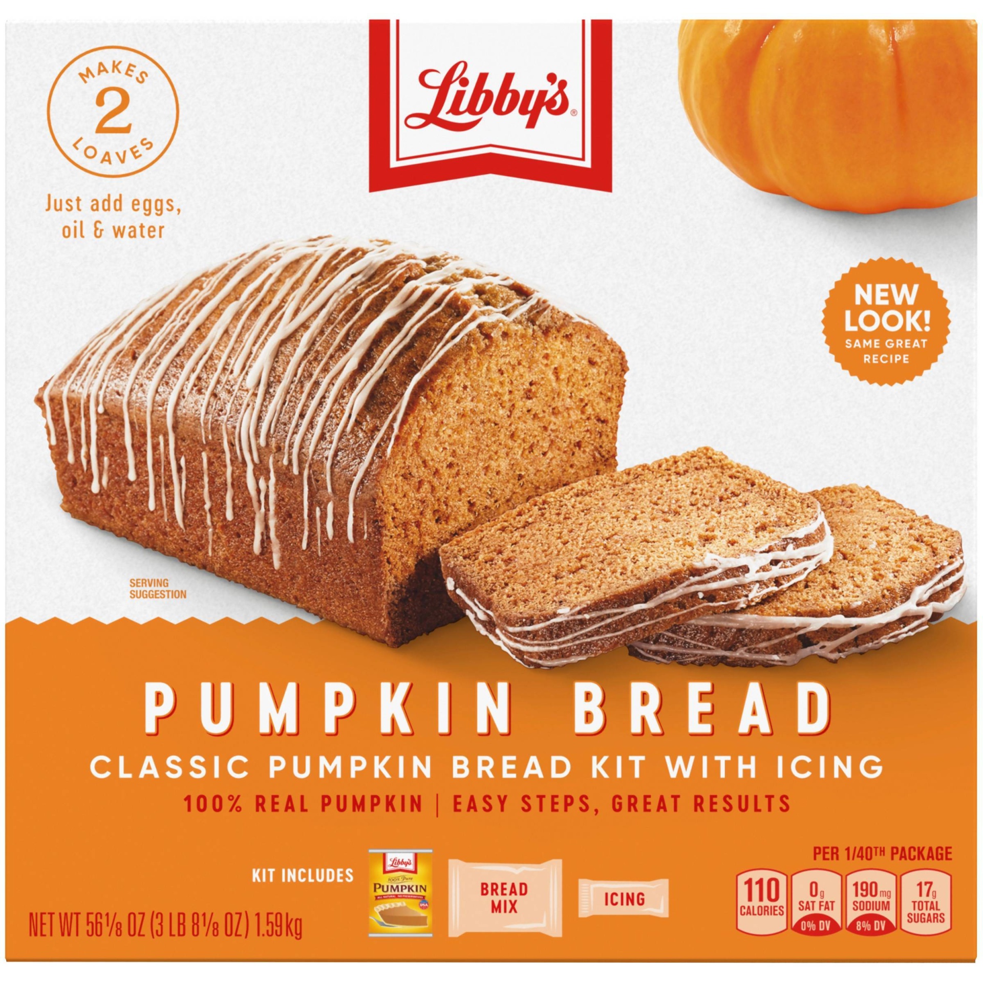 slide 1 of 8, Libby's Pumpkin Bread Kit with Icing, 56.085