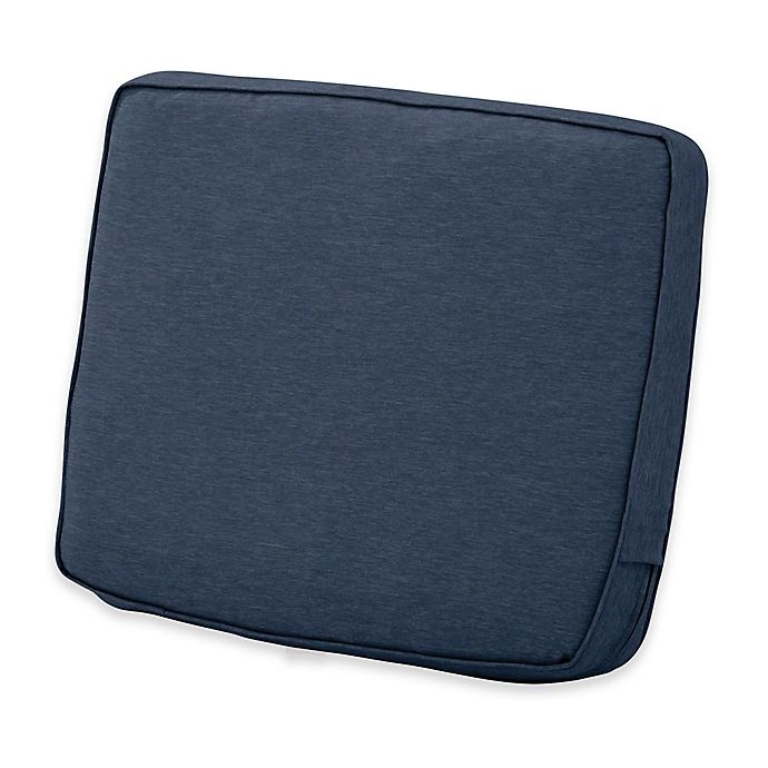 slide 1 of 5, Classic Accessories Montlake FadeSafe Lounge Back Cushion - Blue, 21 in x 20 in