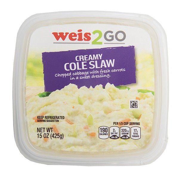 slide 1 of 1, Creamy Cole Slaw Deli Salad, 15 oz