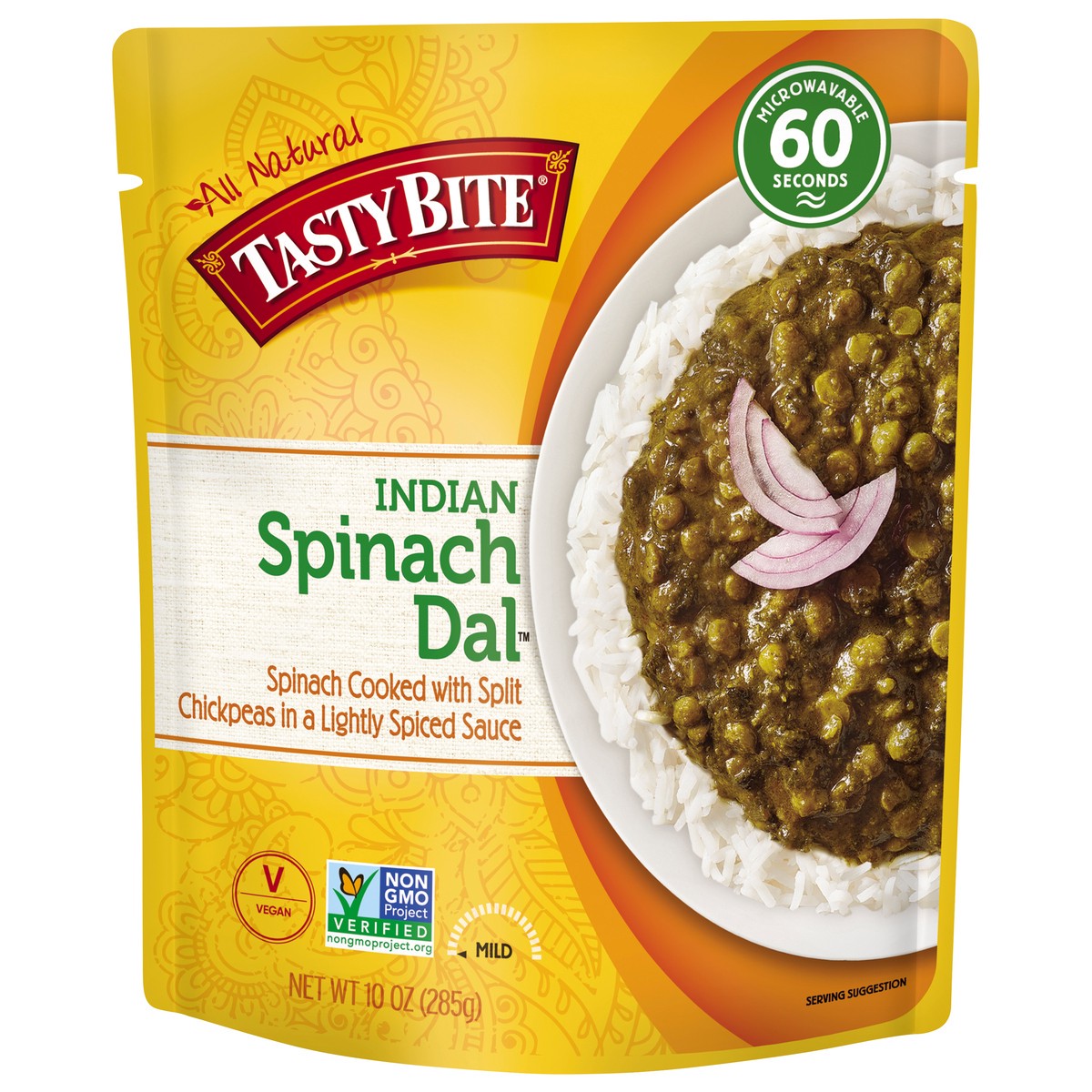 slide 1 of 11, Tasty Bite Spinach Dal, 10 oz