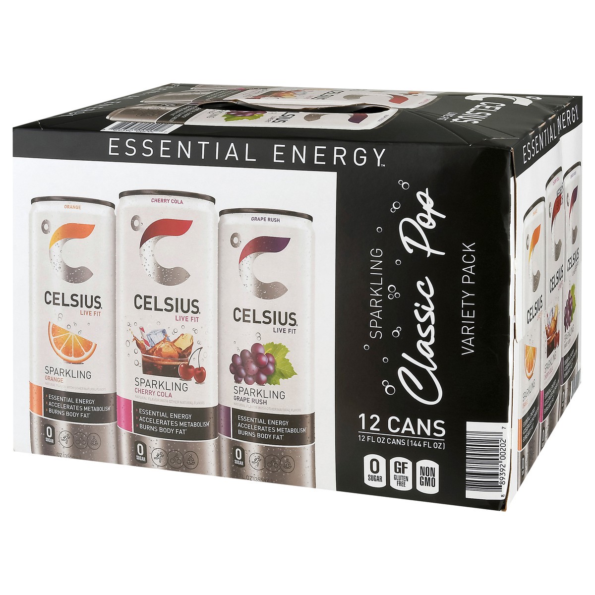 slide 3 of 4, Celsius Classic Pop Variety Pack Energy Drink 12 Pack, 12 ct; 12 oz