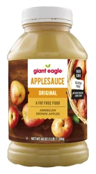 Giant Eagle Applesauce Jar, Original