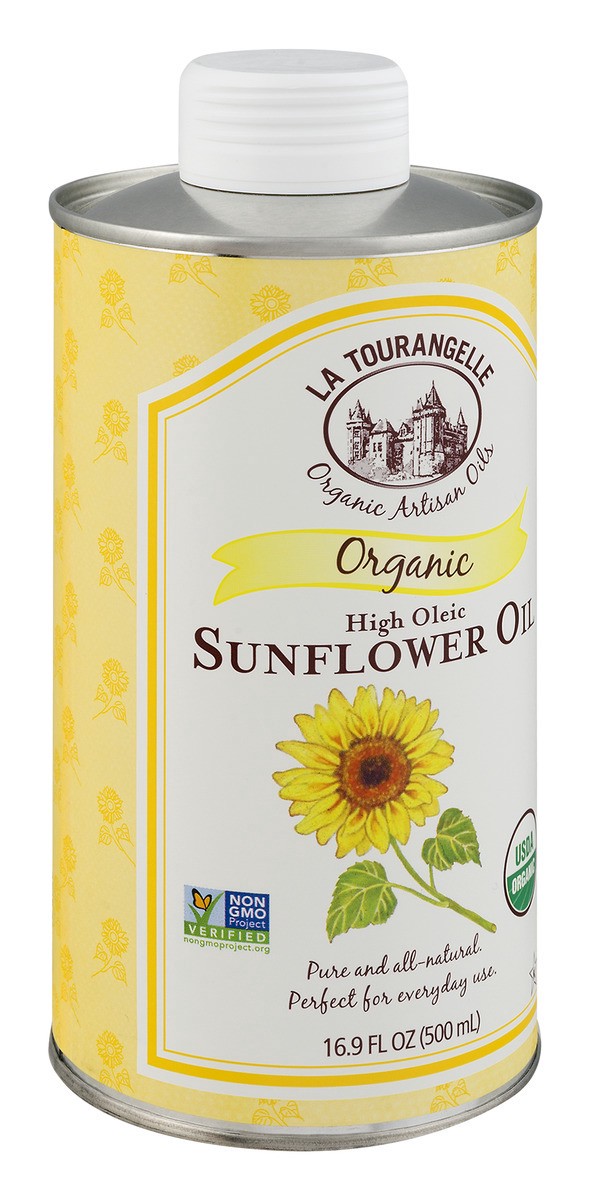 slide 4 of 11, La Tourangelle Organic Artisan Oils High Oleic Sunflower, 16 oz