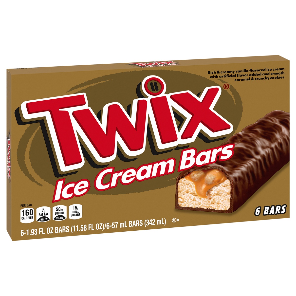 slide 2 of 11, TWIX Twix Cookies Ice Cream Bar, 6 ct