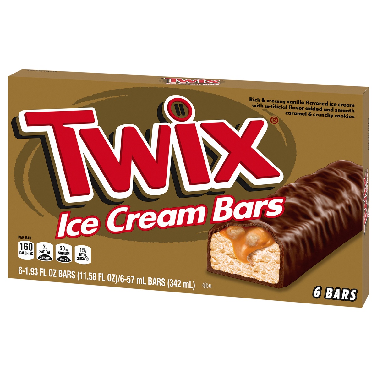 slide 3 of 11, TWIX Twix Cookies Ice Cream Bar, 6 ct