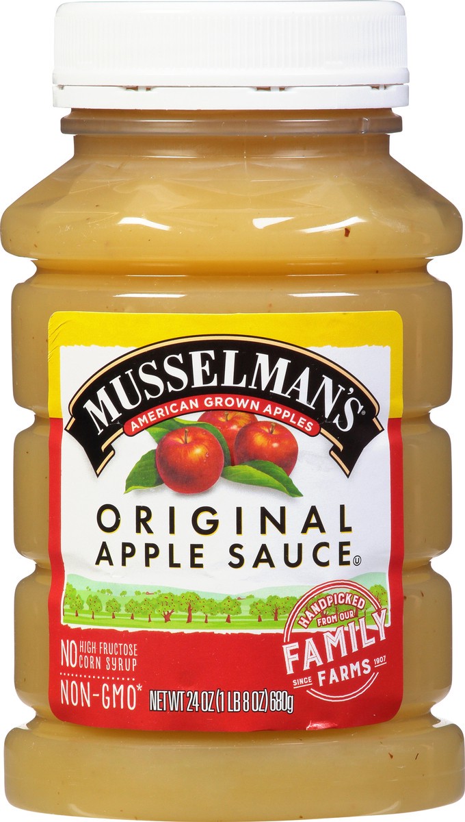 slide 3 of 14, Musselman's Regular Applesauce Plastic Jar, 24 oz