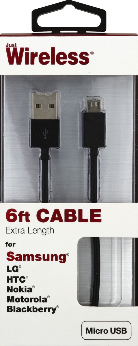slide 1 of 9, Just Wireless Cable 1 ea, 1 ct