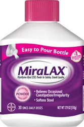 Miralax Powder Osmotic Unflavored Laxative 17.9 oz Bottle