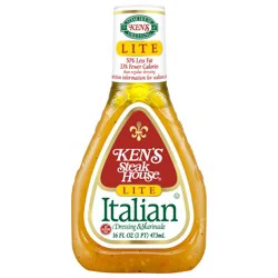 Ken's Steak House Lite Italian Dressing & Marinade 16 fl oz