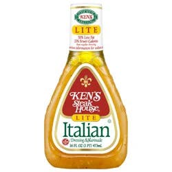 Ken's Steak House Lite Italian Dressing & Marinade 16 fl oz