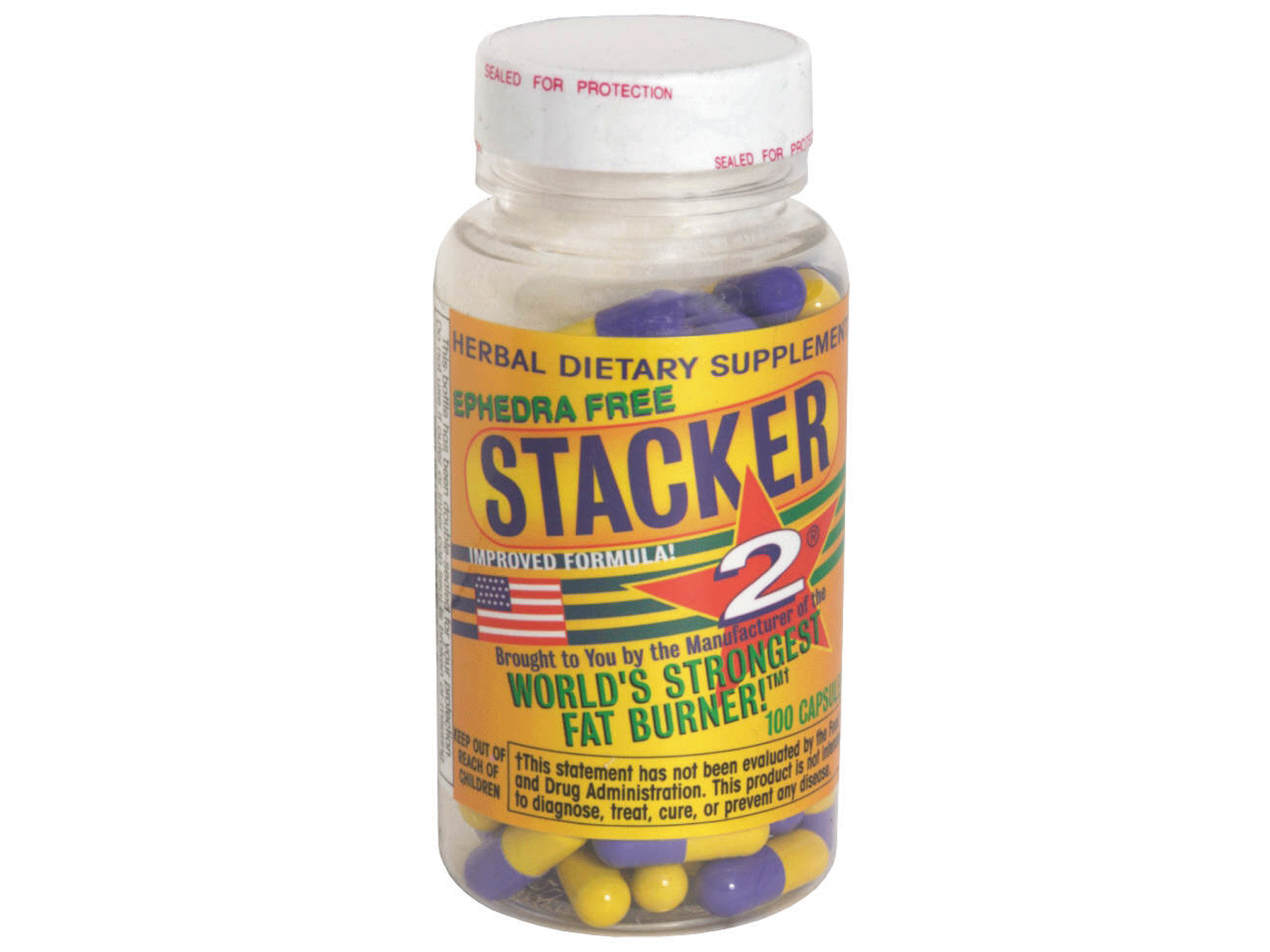 slide 1 of 1, Stacker 2 Fat Burner Capsules, 100 ct