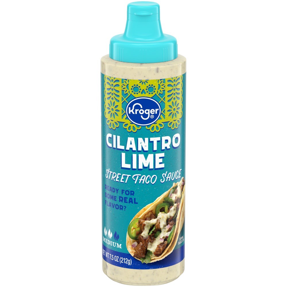 slide 2 of 3, Kroger Medium Cilantro Lime Street Taco Sauce, 7.5 oz