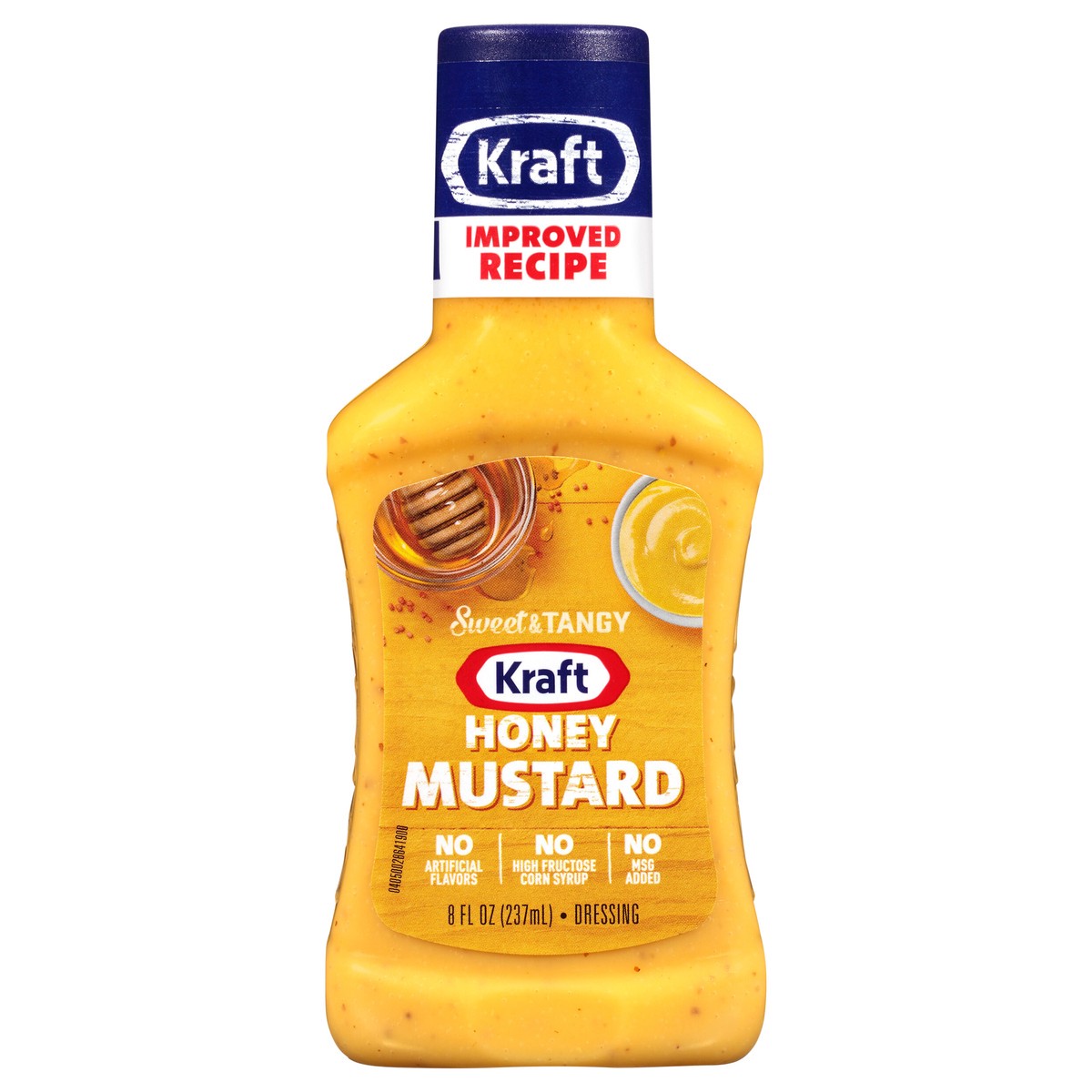 slide 1 of 14, KRAFT Honey Mustard Dressing 8 oz Bottle, 8 fl oz