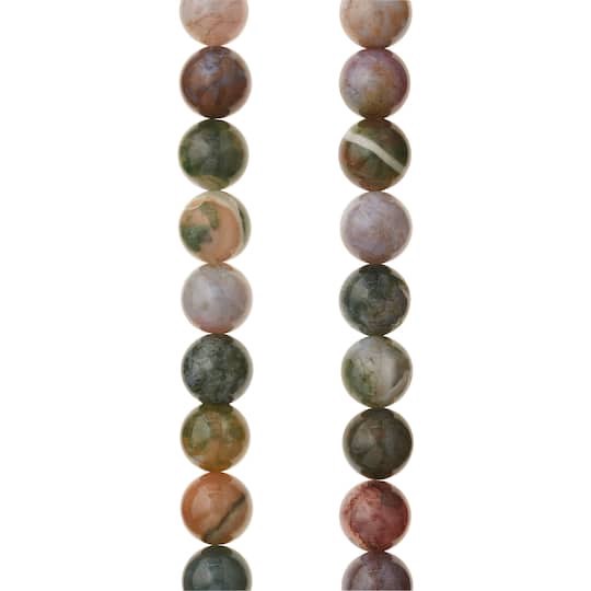 slide 1 of 3, Multicolor Jasper Round Beads, 10mm By Bead Landing, 10mm