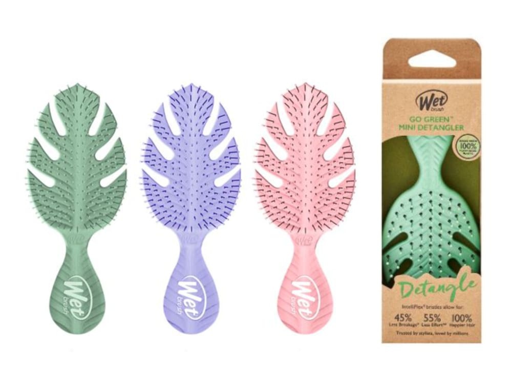 slide 1 of 1, Wet Brush Go Green Mini Detangle Brushes, 1 ct