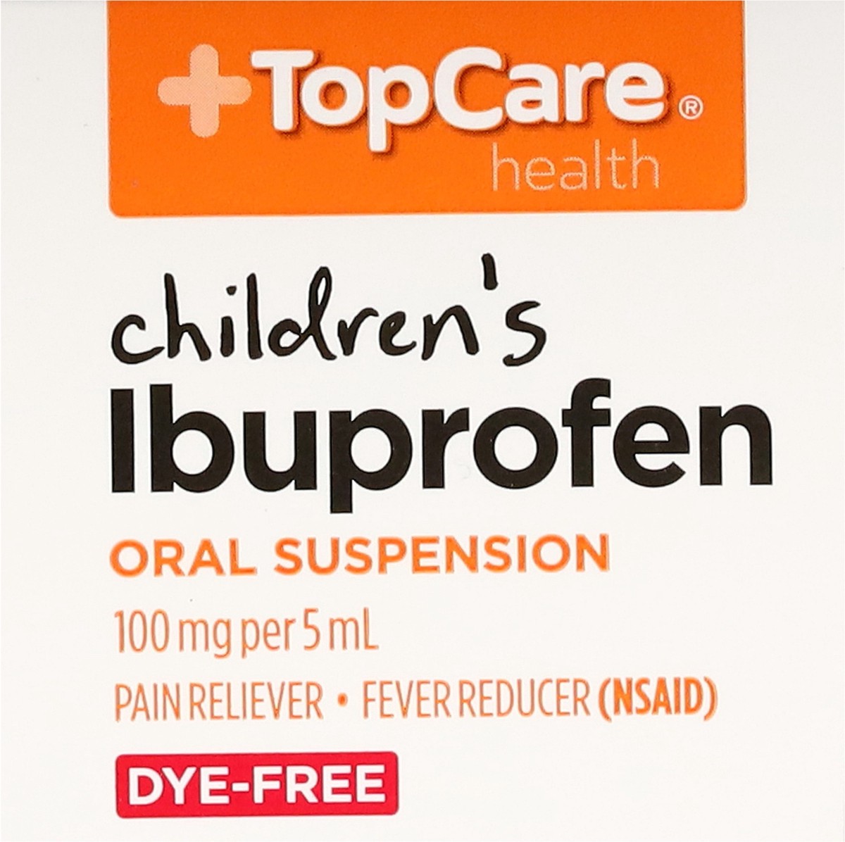 slide 8 of 13, TopCare Health 100 mg Children's Oral Suspension Berry Flavor Ibuprofen 8 fl oz, 8 fl oz