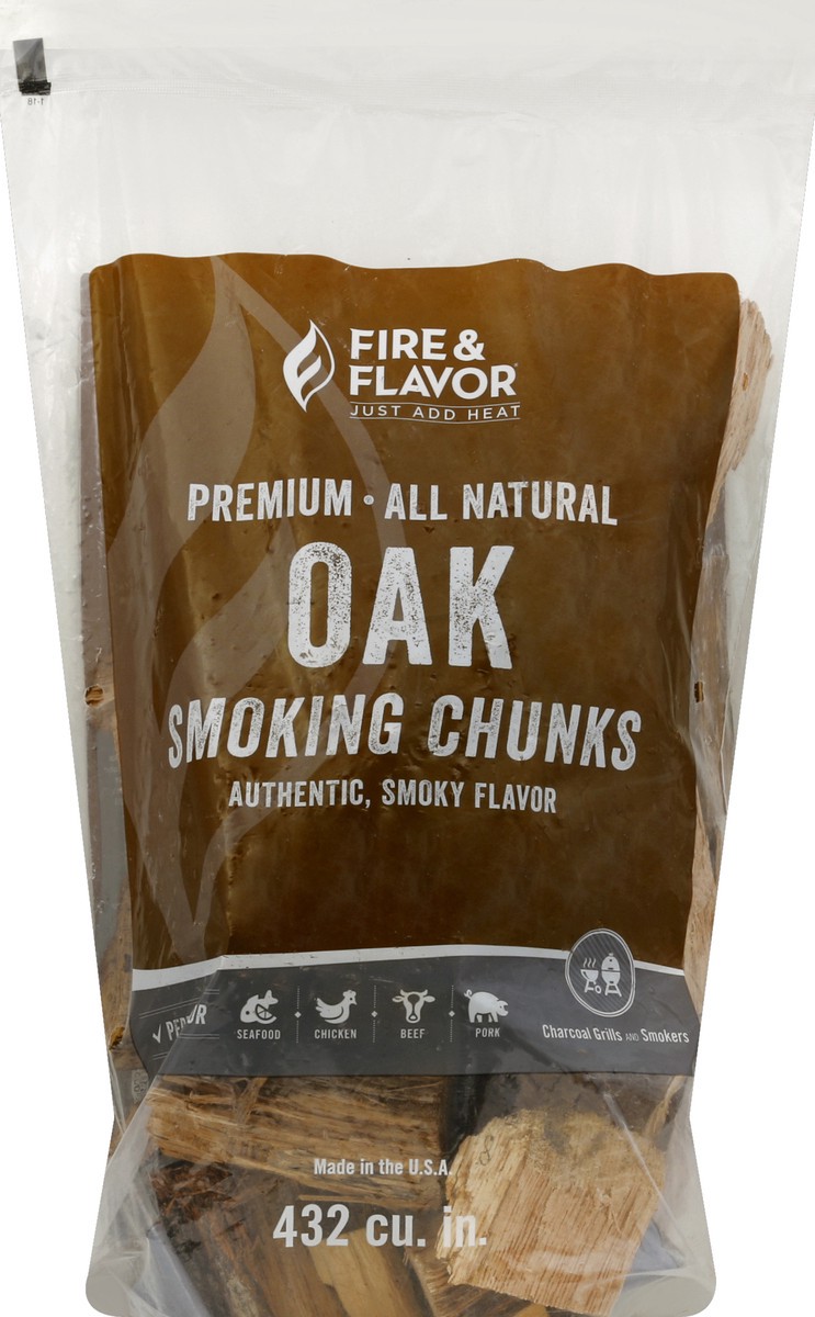 slide 2 of 2, Fire & Flavor Oak Chunk, 4 lb