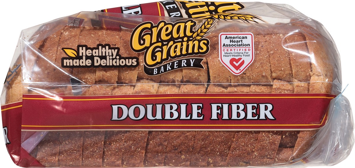 slide 8 of 14, Nature's Own Great Grains Double Fiber Wide Pan Bread - 24oz, 24 oz