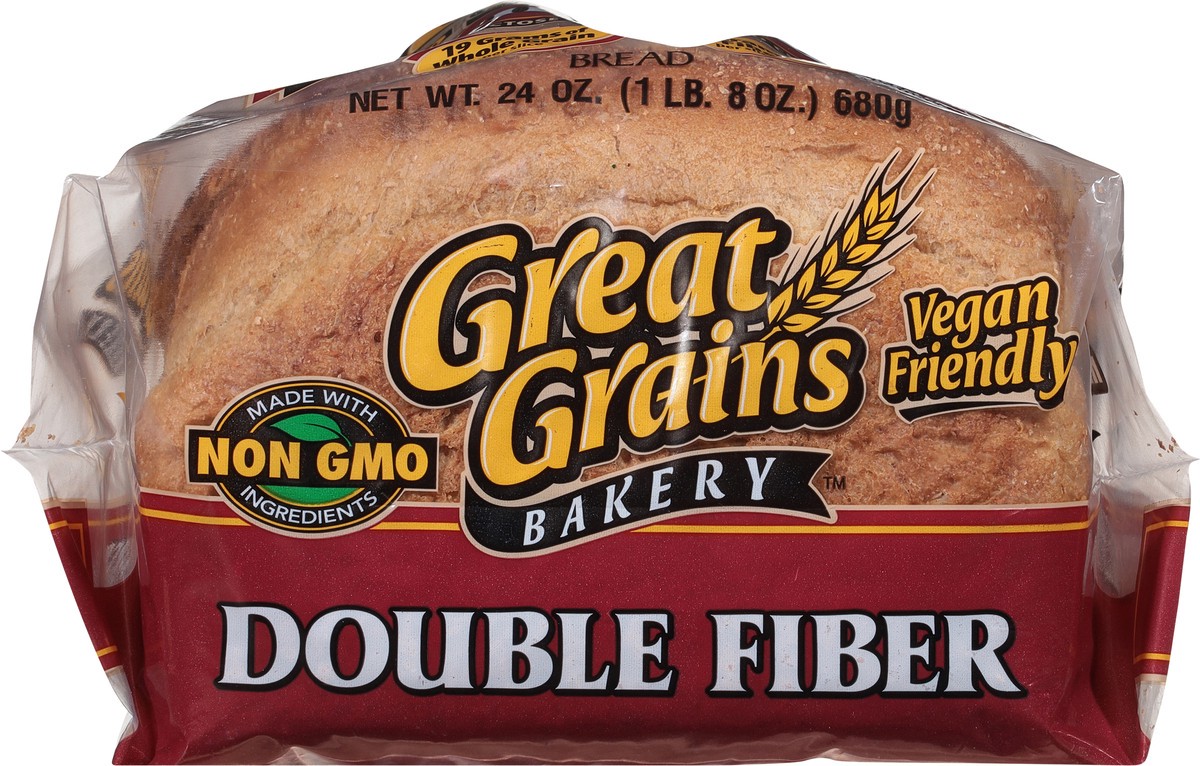 slide 4 of 14, Nature's Own Great Grains Double Fiber Wide Pan Bread - 24oz, 24 oz