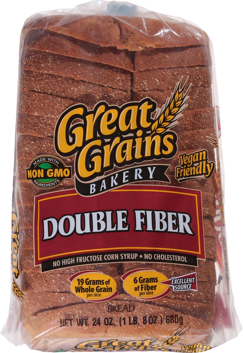 slide 5 of 14, Nature's Own Great Grains Double Fiber Wide Pan Bread - 24oz, 24 oz