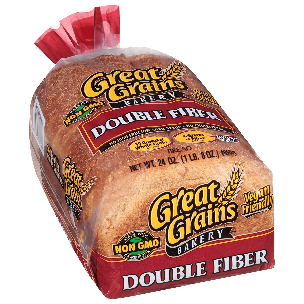 slide 11 of 14, Nature's Own Great Grains Double Fiber Wide Pan Bread - 24oz, 24 oz