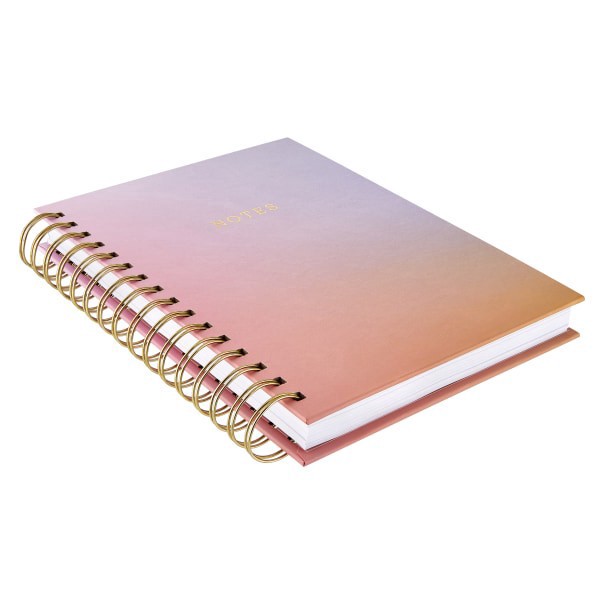 slide 2 of 2, Eccolo Spiral Journal, 6"" x 8"", College Rule, 160 Sheets, Sunset Ombre, 1 ct