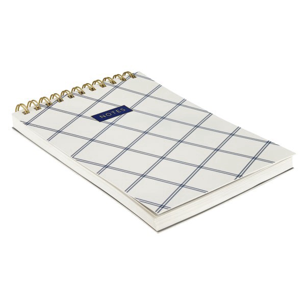 slide 1 of 1, Eccolo Steno Pad, 6"" x 8"", 120 Sheets, Plaid, 120 ct