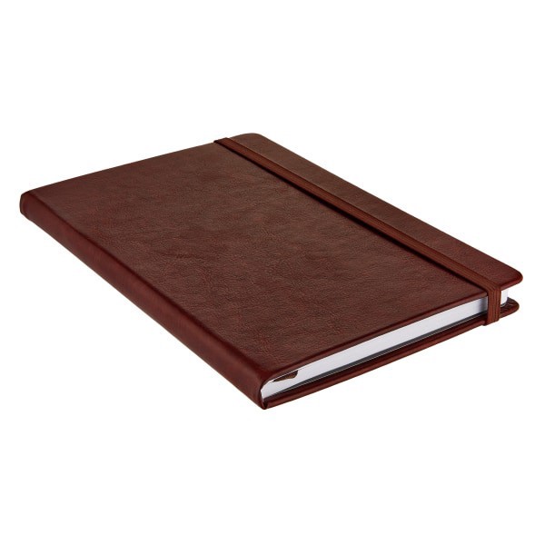 slide 2 of 2, Eccolo Hardcover Journal, 6"" x 8"", College Rule, 192 Pages, Cognac, 1 ct