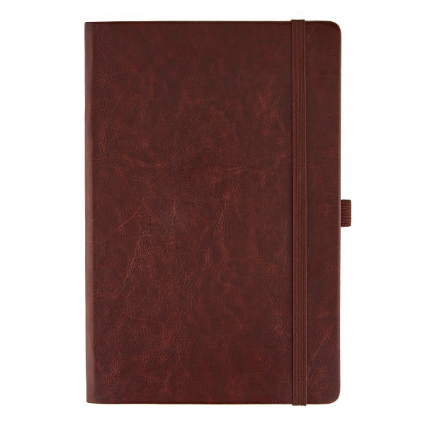 slide 1 of 2, Eccolo Hardcover Journal, 6"" x 8"", College Rule, 192 Pages, Cognac, 1 ct