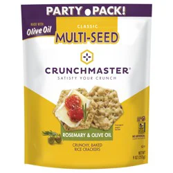 Crunchmaster Multi-Seed Rosemary & Olive Oil Party Pack - 9 oz