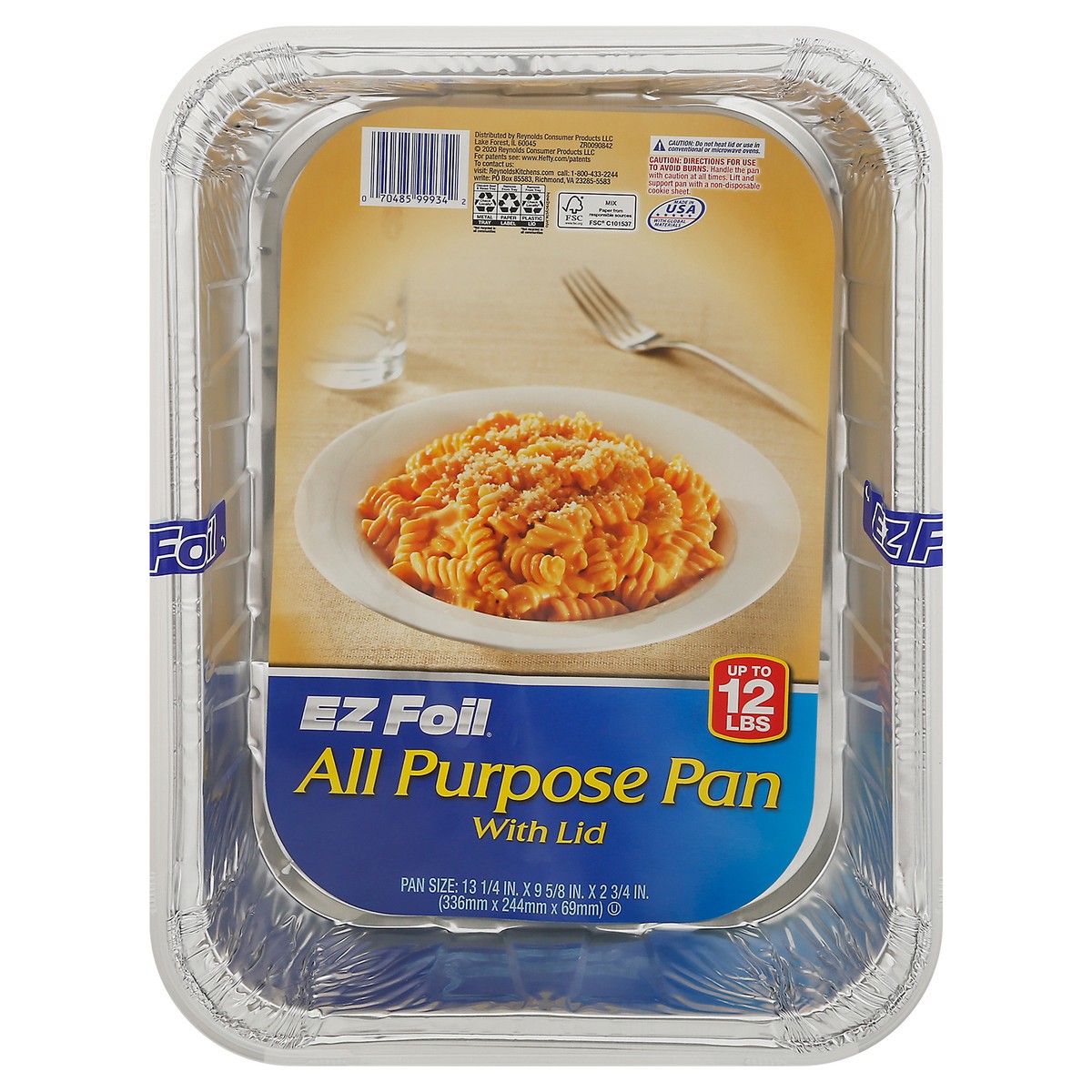 slide 1 of 12, EZ Foil All Purpose Pan with Lid 1 ea, 4 ct