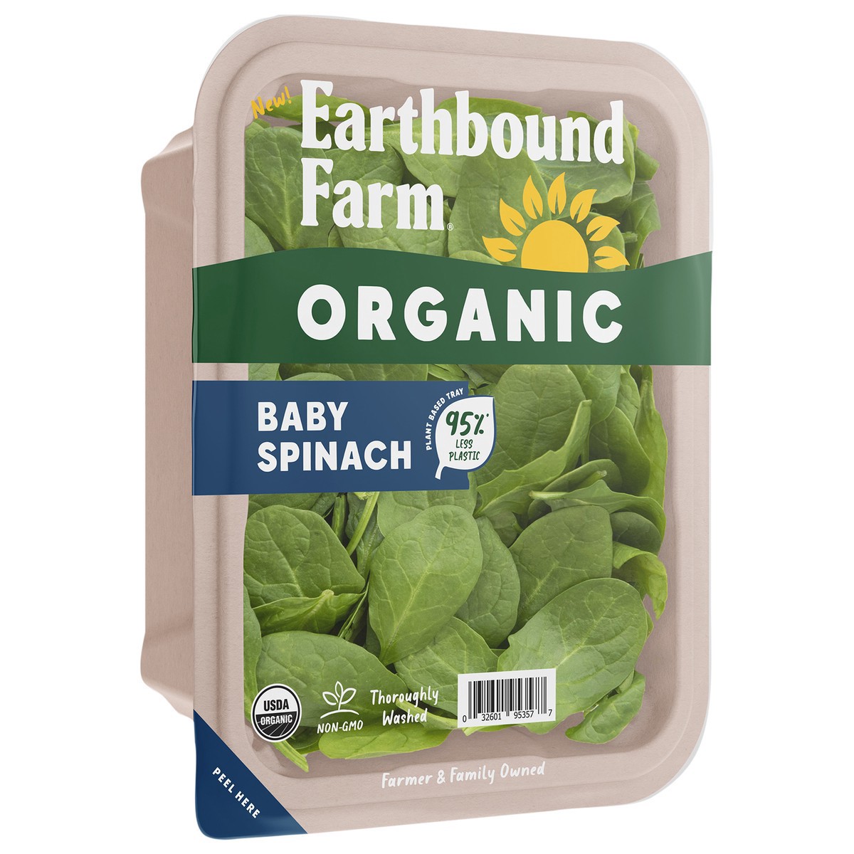 slide 4 of 6, Earthbound Farm Organic Baby Spinach Fiber, 5 oz