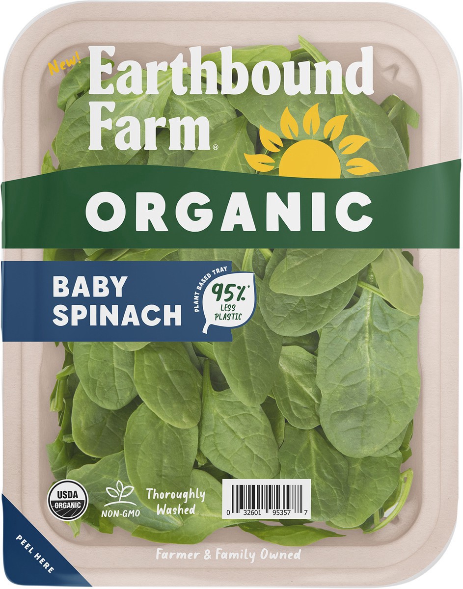 slide 5 of 6, Earthbound Farm Organic Baby Spinach Fiber, 5 oz
