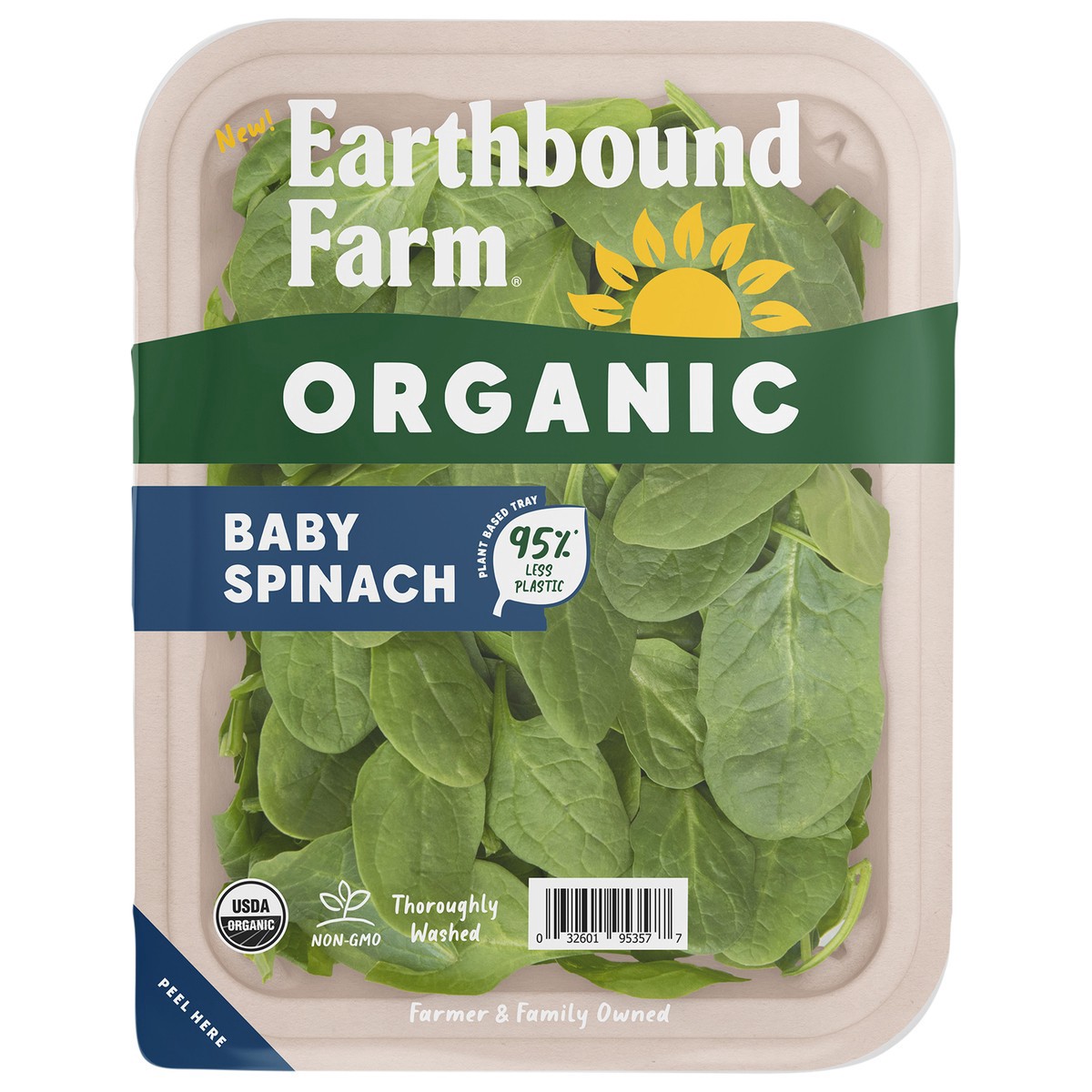 slide 6 of 6, Earthbound Farm Organic Baby Spinach Fiber, 5 oz