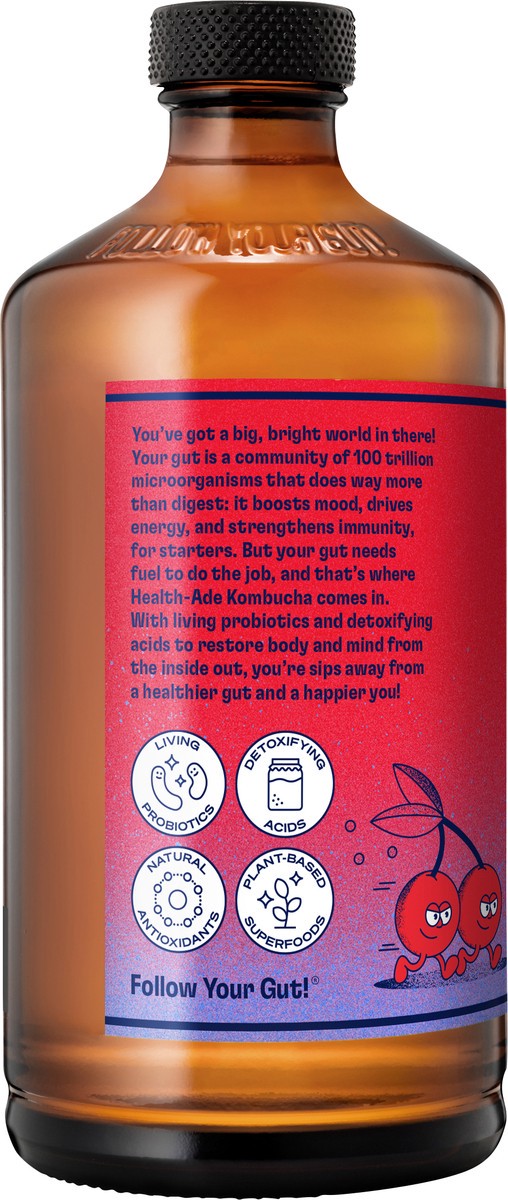 slide 5 of 6, Health-Ade Cherry-Berry Kombucha - 16 oz, 16 oz