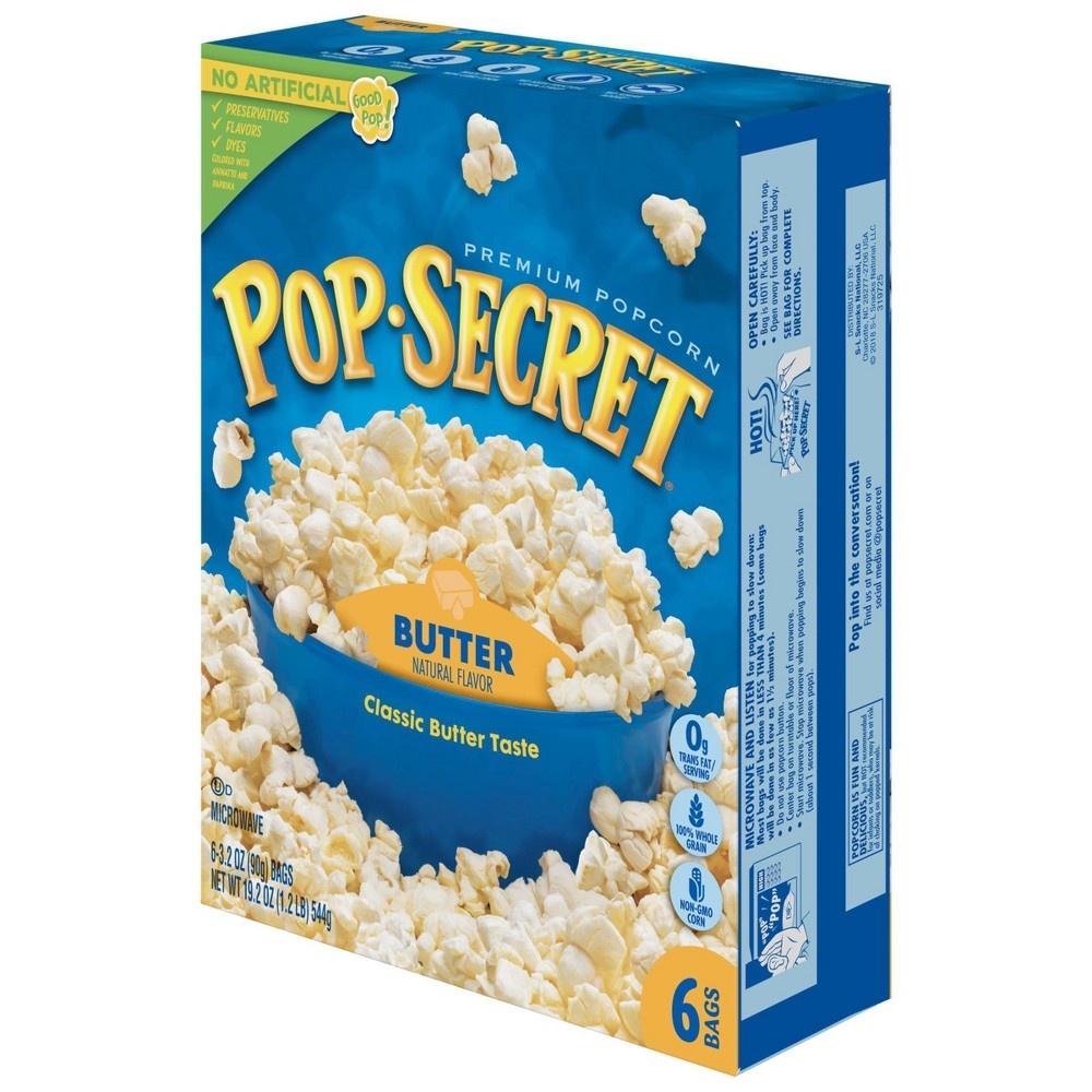 slide 6 of 7, Pop-Secret Butter Popcorn, 6 ct