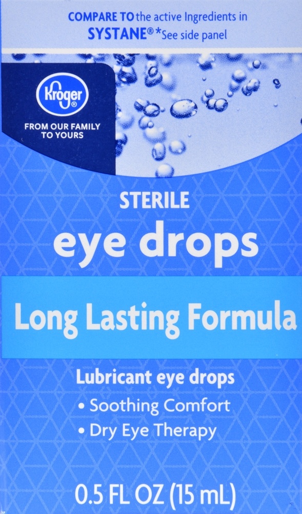 slide 1 of 1, Kroger Long Lasting Formula Eye Drops, 0.5 fl oz