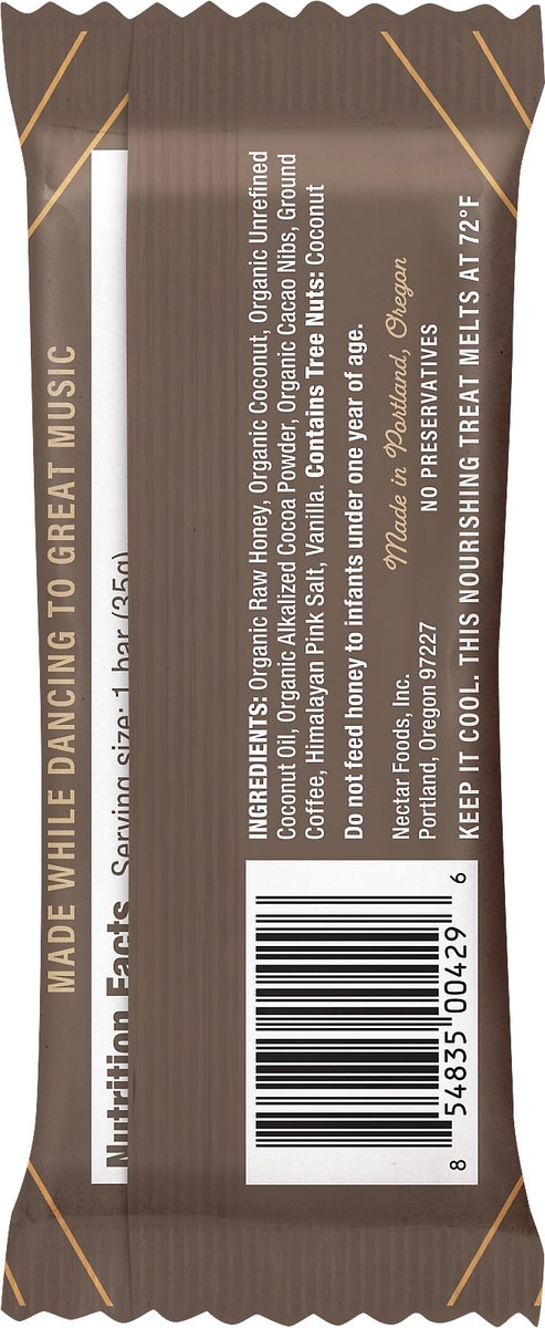 slide 2 of 3, Honey Mama's Coffee Nib Crunch Cocoa Truffle Bar 1.25 oz, 1.25 oz