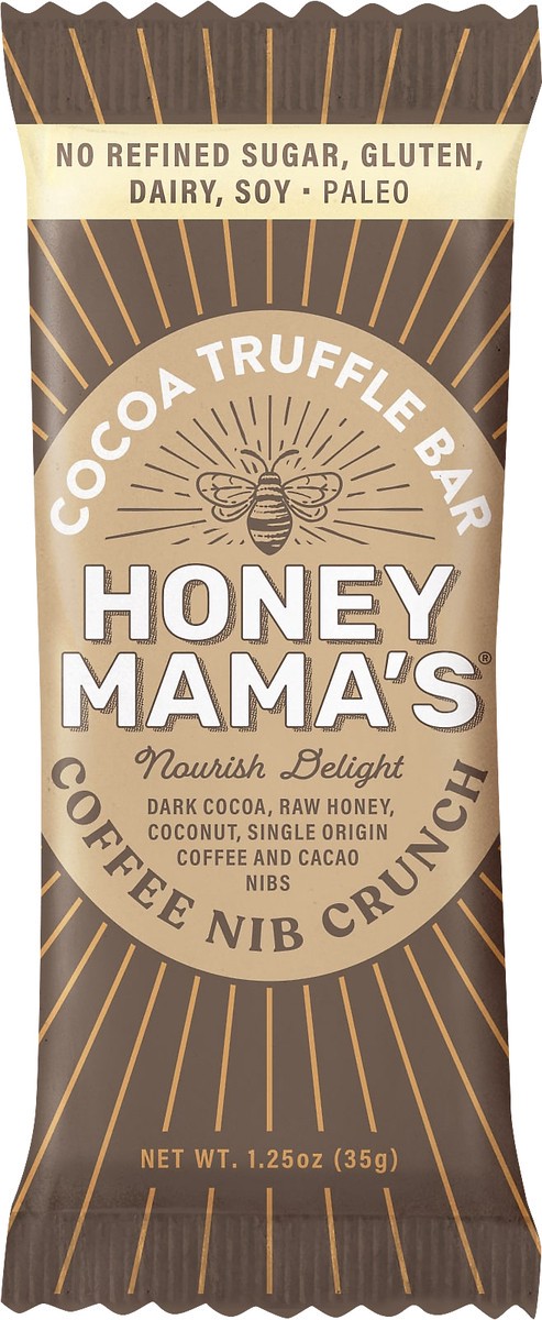slide 3 of 3, Honey Mama's Coffee Nib Crunch Cocoa Truffle Bar 1.25 oz, 1.25 oz