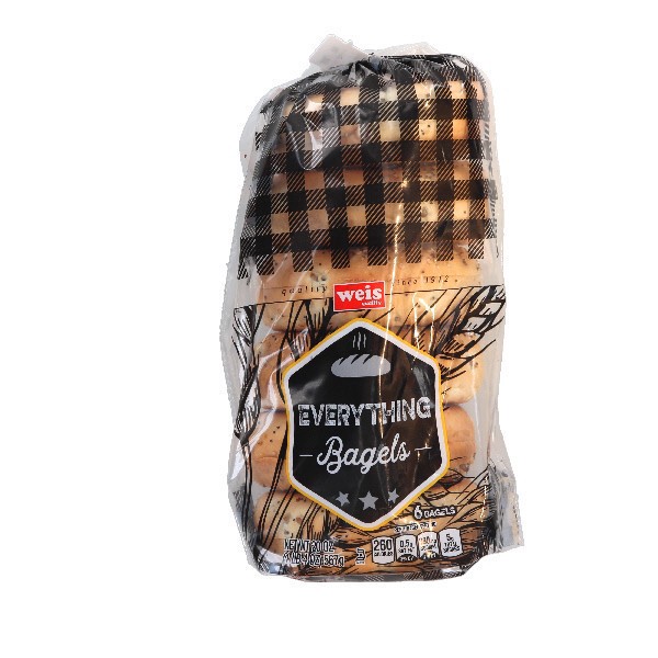 slide 1 of 1, Weis Quality Bagels, 20 oz