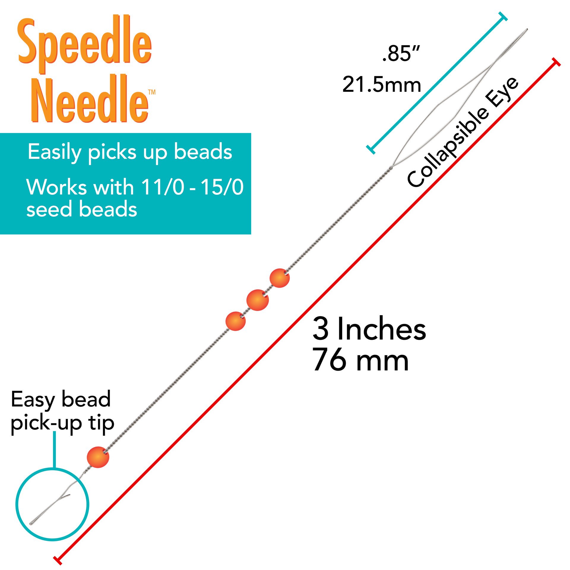 slide 2 of 4, The Beadsmith Speedle Needle, 2ct., 2 ct