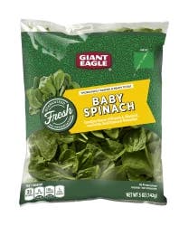 Giant Eagle Spinach, Baby