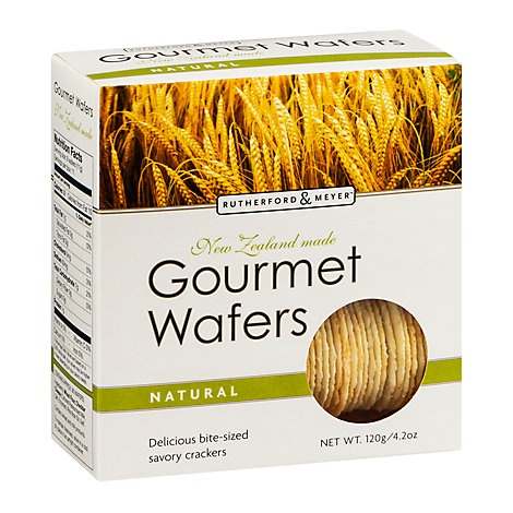 slide 1 of 1, Rutherford & Meyer Natural Gourmet Wafers, 4.2 oz