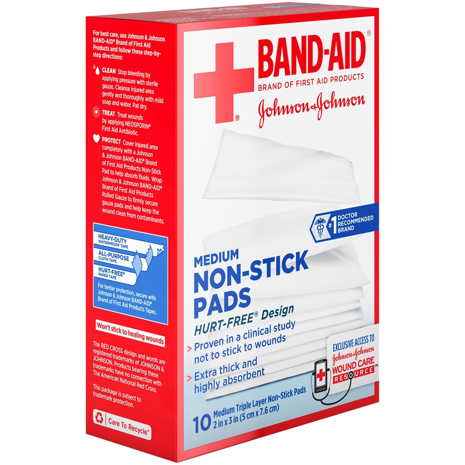 BANDAID Medium NonStick Pads 10 ct Shipt