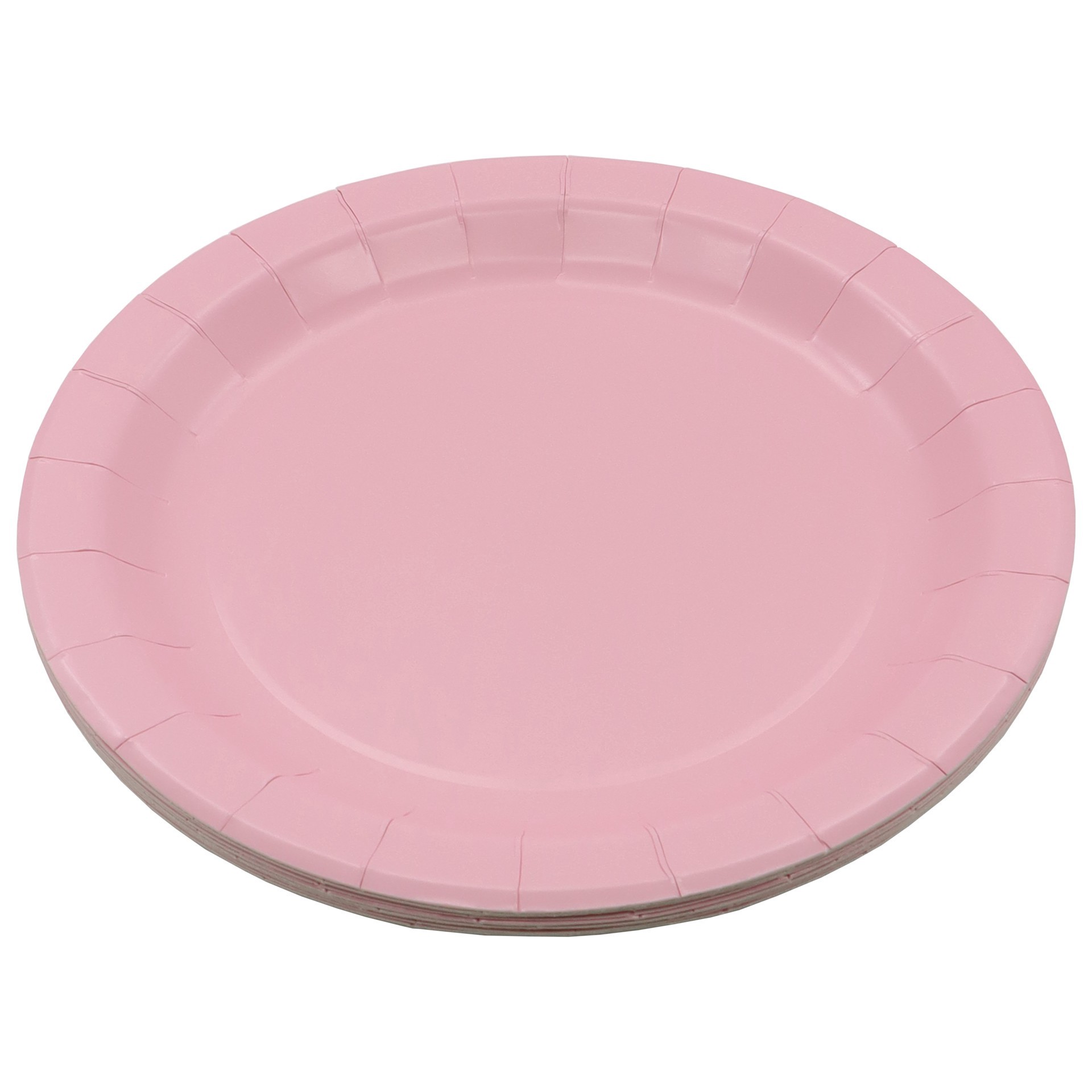 slide 2 of 2, 9" Light Pink Paper Dinner Plates, 10ct. By Celebrate It, 10 ct