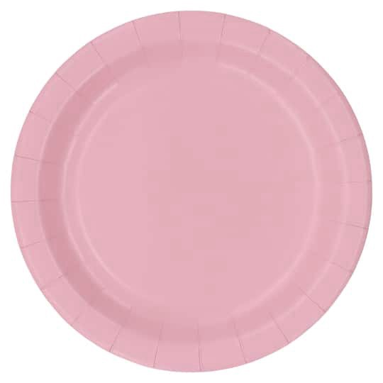 slide 1 of 2, 9" Light Pink Paper Dinner Plates, 10ct. By Celebrate It, 10 ct
