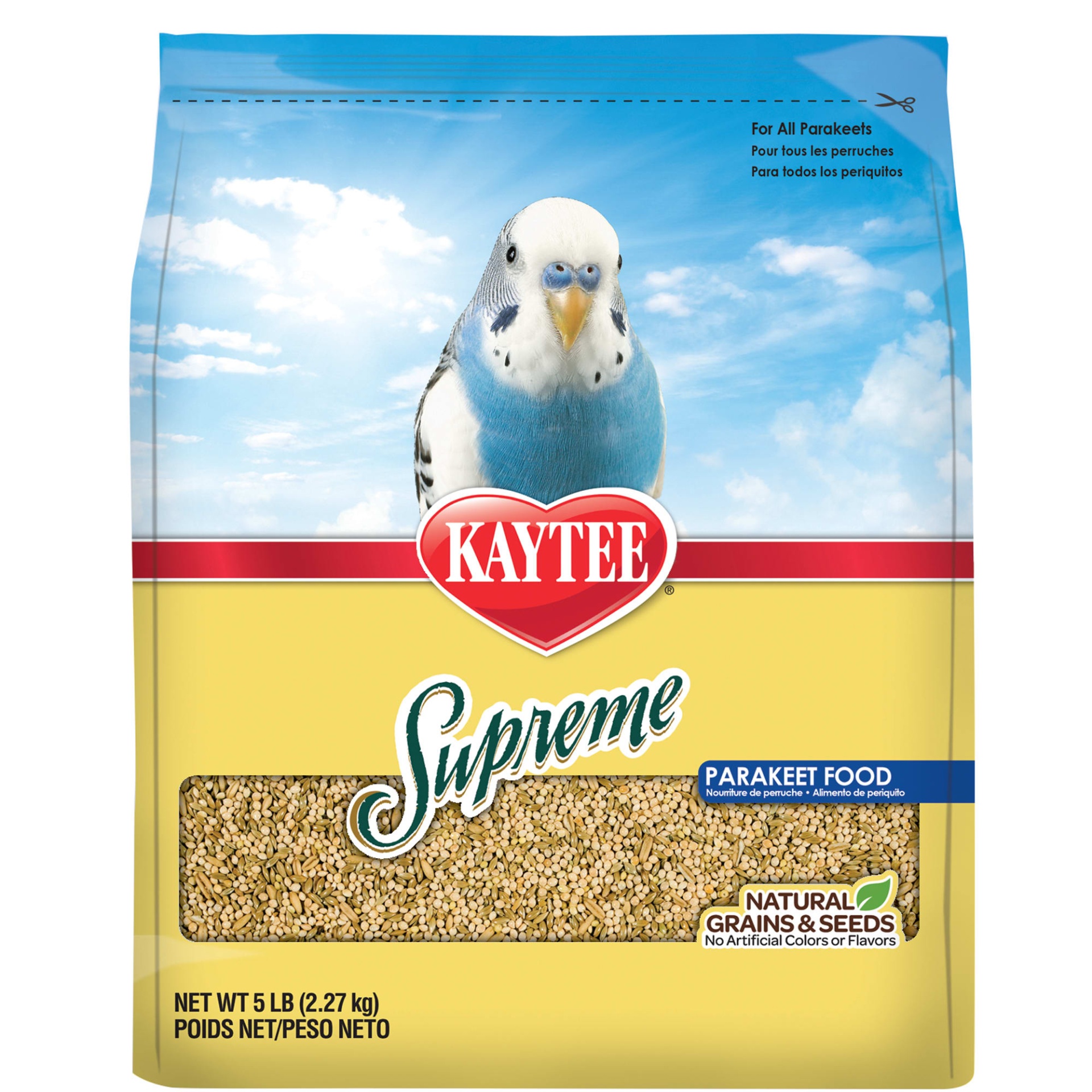 slide 1 of 1, Kaytee Supreme Daily Blend Parakeet Food, 5 lb