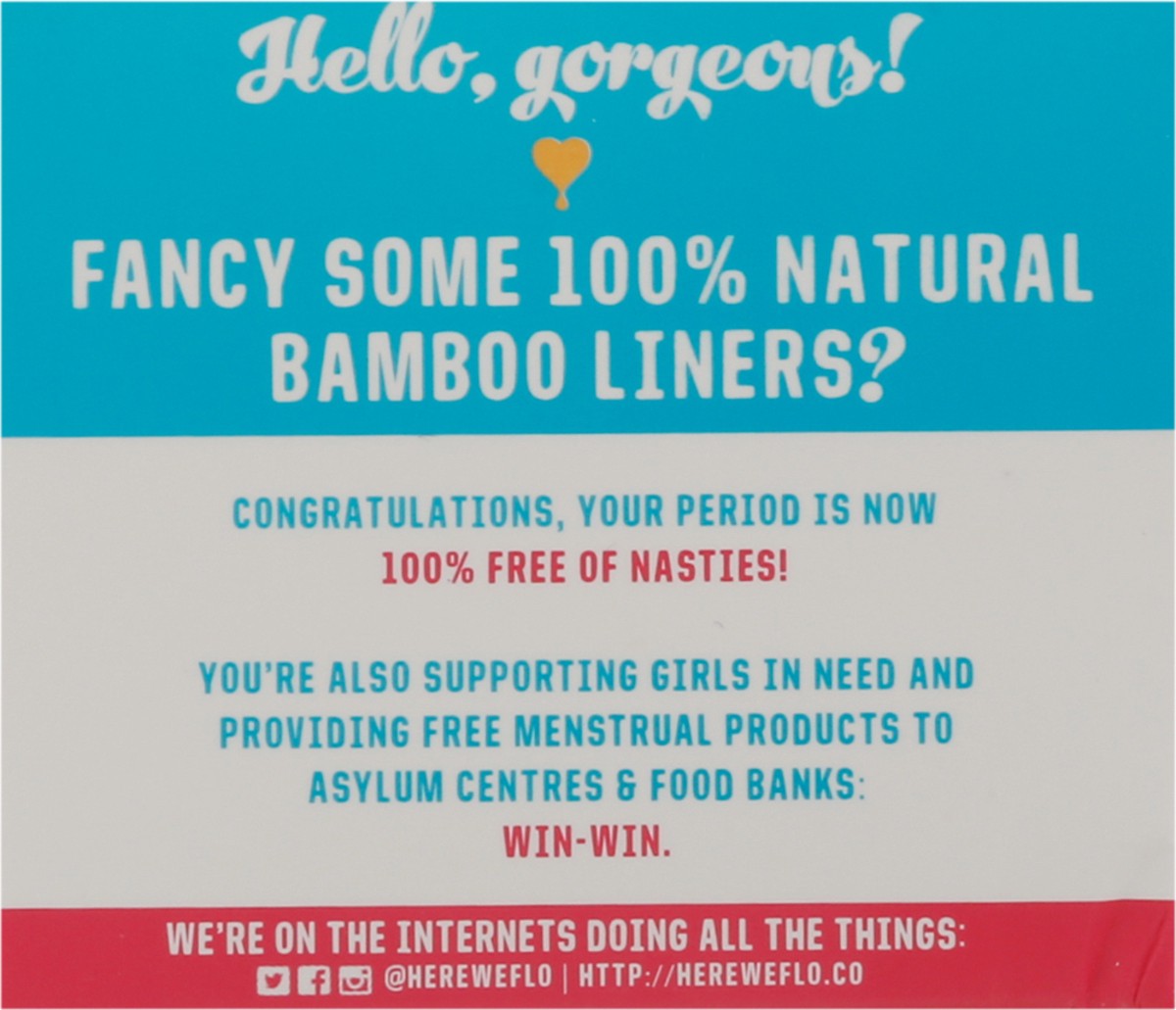 slide 2 of 9, Flo Wrapped Ultra Thin Bamboo Liners 24 ea, 24 ct